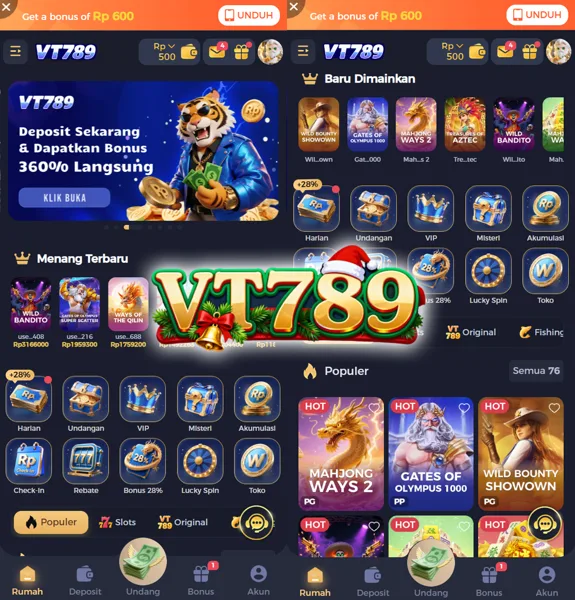 VT789 Bonus Member Baru 100%